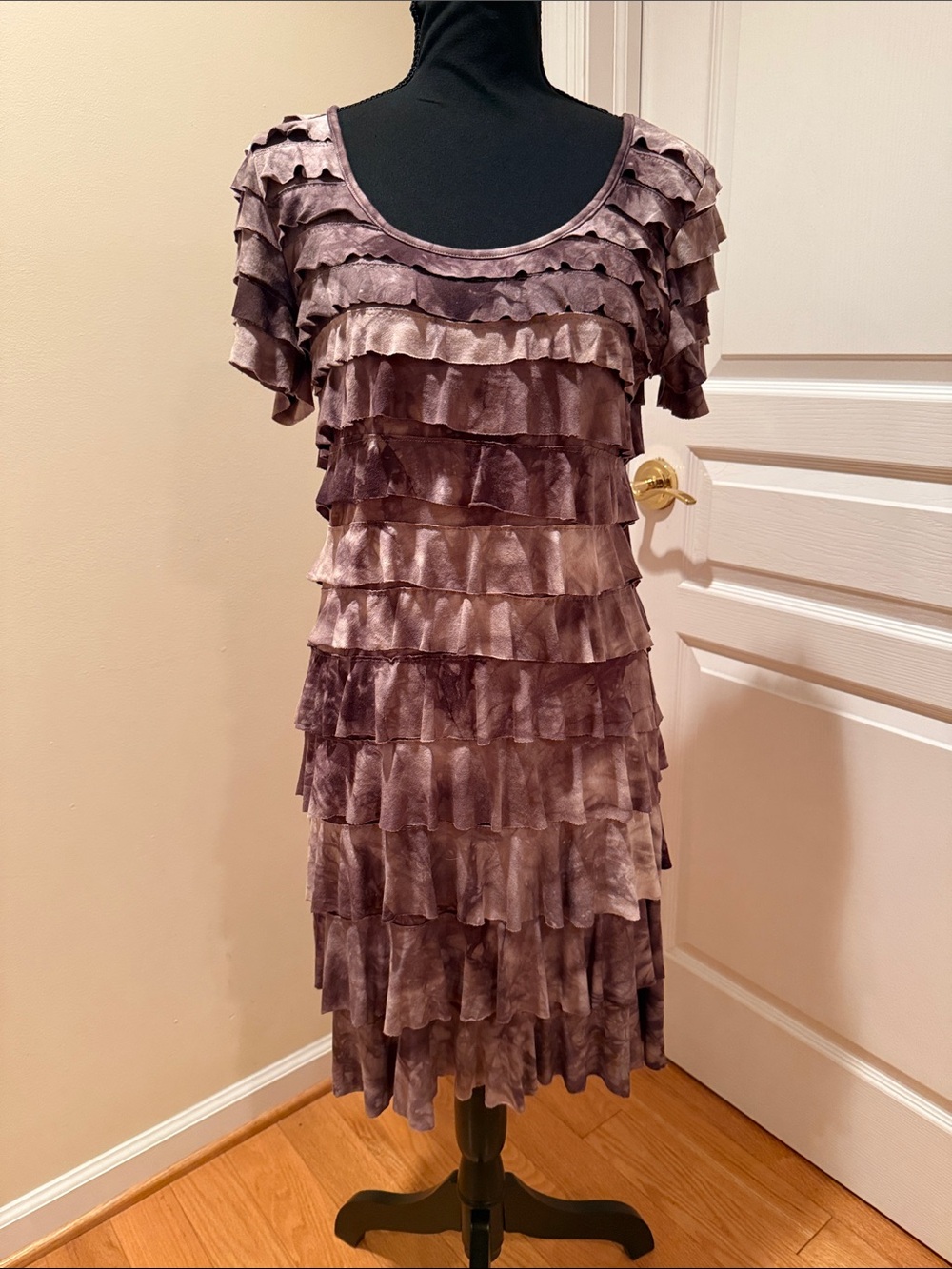 Talk of the Walk Lavender Ruffle Tiered Dress